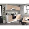 Oslo Upper Cabinet 1 Door - Decor Chene Jackson - L 60 X D 36 X H 58 cm