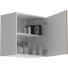 Oslo Upper Cabinet 1 Door - Decor Chene Jackson - L 60 X D 36 X H 58 cm