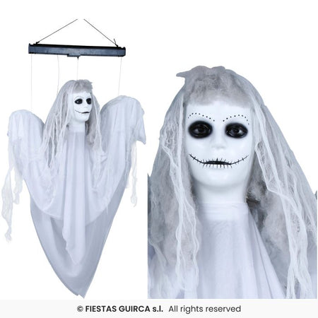 Fantasma Appeso 120cm con Luce, Suono e Movimento
