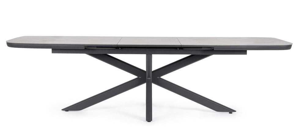 Tavolo "Pascal" allungabile struttura in alluminio verniciato a polvere 200-260 x h 76 cm