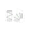 Curva gomito inox 120mm orientabile registrabile 5 decimi curvatura 0-90°