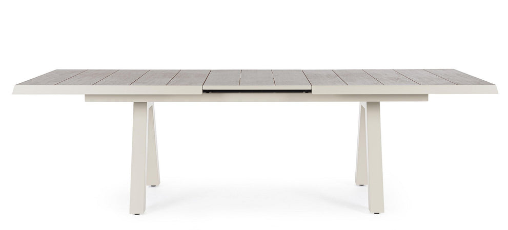 Tavolo allungabile "Krion" con struttura in alluminio, piano in ceramica, da 205 - 265 x 103 cm