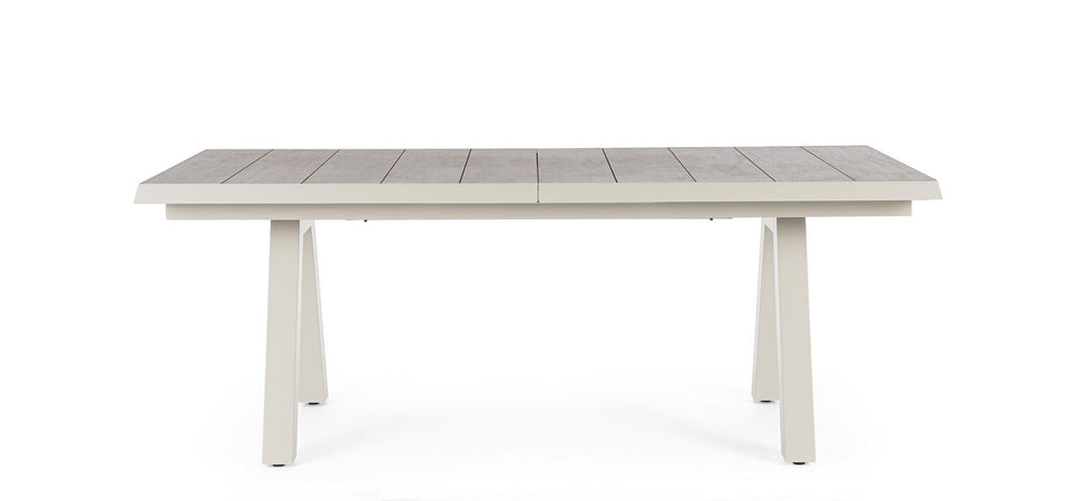Tavolo allungabile "Krion" con struttura in alluminio, piano in ceramica, da 205 - 265 x 103 cm