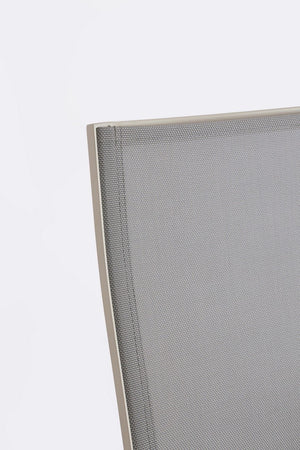 Sedia "Krion" struttura in alluminio con braccioli per interni ed esterni