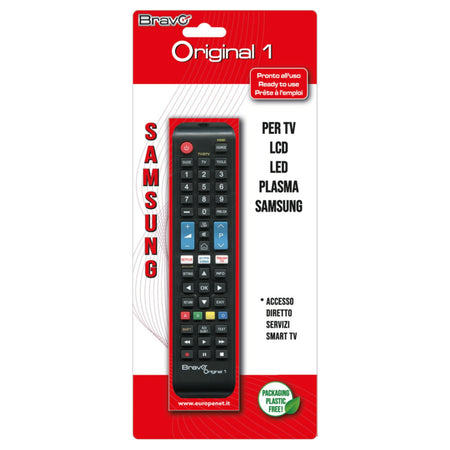 Bravo Original 1 Telecomando Compatibile TV Samsung - Nero