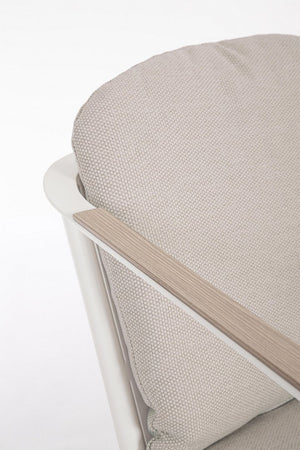 Set tavolo con 8 sedie "Ulises" in alluminio verniciato per interni