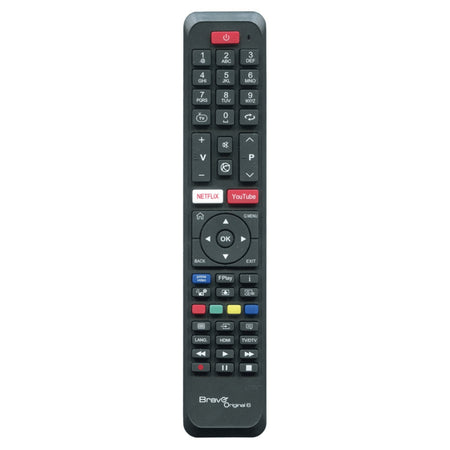 Bravo Original 6 Telecomando Compatibile TV Telefunken E Altri Modelli - Nero