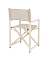 Sedia da regista Taylor , struttura in alluminio, seduta in textilene, ideale per giardino