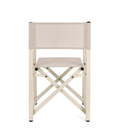 Sedia da regista "Taylor" , struttura in alluminio, seduta in textilene, ideale per giardino
