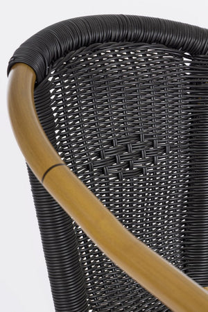 Sedia "Cala" struttura in alluminio con braccioli per interni ed esterni