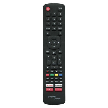 Bravo Original 7 Telecomando Compatibile TV Hisense - Nero