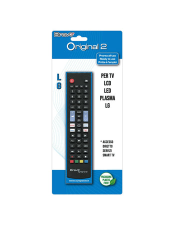 Bravo Original 2 Telecomando Compatibile TV LG - Nero