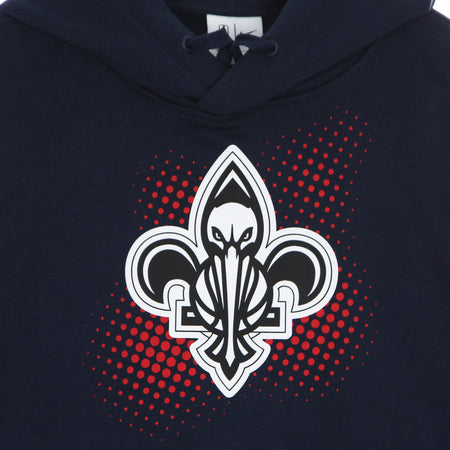 NIKE NBA Felpa Cappuccio Uomo Nba Fleece Pullover Hoodie Neopel College Navy da uomo