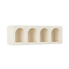 Mensola Creamy struttura in legno MDF effetto materico per interno