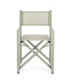 Sedia da regista Taylor , struttura in alluminio, seduta in textilene, ideale per giardino
