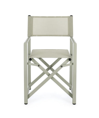Sedia da regista "Taylor" , struttura in alluminio, seduta in textilene, ideale per giardino