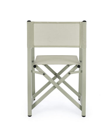 Sedia da regista "Taylor" , struttura in alluminio, seduta in textilene, ideale per giardino