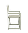 Sedia da regista Taylor , struttura in alluminio, seduta in textilene, ideale per giardino