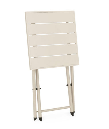 Tavolino "Taylor" quadrato monocolor, con struttura in alluminio, da 44 x 43 cm