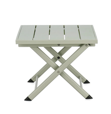 Tavolino "Taylor" quadrato monocolor, con struttura in alluminio, da 44 x 43 cm