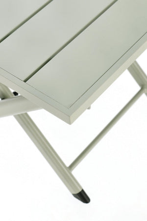 Tavolino "Taylor" quadrato monocolor, con struttura in alluminio, da 44 x 43 cm