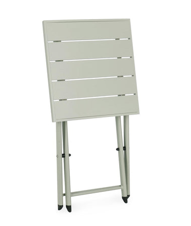 Tavolino "Taylor" quadrato monocolor, con struttura in alluminio, da 44 x 43 cm