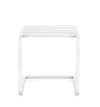 Tavolino Taylor struttura in alluminio per arredo casa da 40 x 40 cm