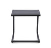 Tavolino Taylor struttura in alluminio per arredo casa da 40 x 40 cm