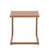 Tavolino Taylor struttura in alluminio per arredo casa da 40 x 40 cm