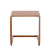 Tavolino Taylor struttura in alluminio per arredo casa da 40 x 40 cm