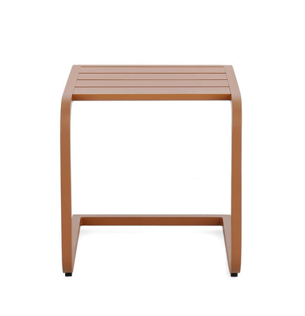 Tavolino "Taylor" struttura in alluminio per arredo casa da 40 x 40 cm