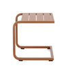Tavolino Taylor struttura in alluminio per arredo casa da 40 x 40 cm