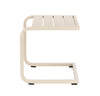 Tavolino Taylor struttura in alluminio per arredo casa da 40 x 40 cm