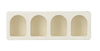 Mensola Creamy struttura in legno MDF effetto materico per interno