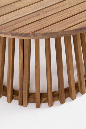 Tavolino "Rodano" struttura in legno di acacia per arredo casa