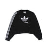 Adidas Felpa Girocollo Corta Donna Sweatshirt Black da donna
