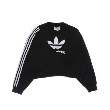 Adidas Felpa Girocollo Corta Donna Sweatshirt Black da donna