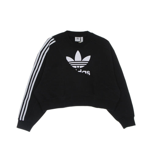 Adidas Felpa Girocollo Corta Donna Sweatshirt Black da donna
