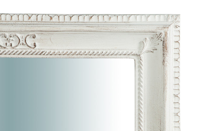 Biscottini Specchiera parete Biscottini legno bianco anticato 67x4x87 verticale orizzontale