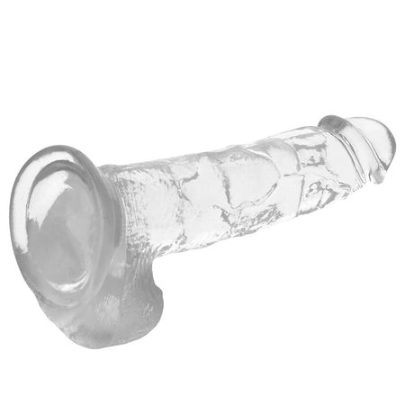 Dildo Realistico Trasparente in Jelly a Ventosa 22cm