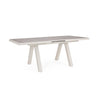 Tavolo allungabile Krion con struttura in alluminio, piano in ceramica, da 205 - 265 x 103 cm