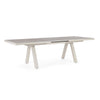 Tavolo allungabile Krion con struttura in alluminio, piano in ceramica, da 205 - 265 x 103 cm
