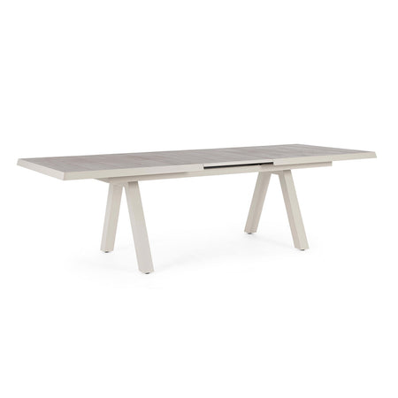 Tavolo allungabile "Krion" con struttura in alluminio, piano in ceramica, da 205 - 265 x 103 cm