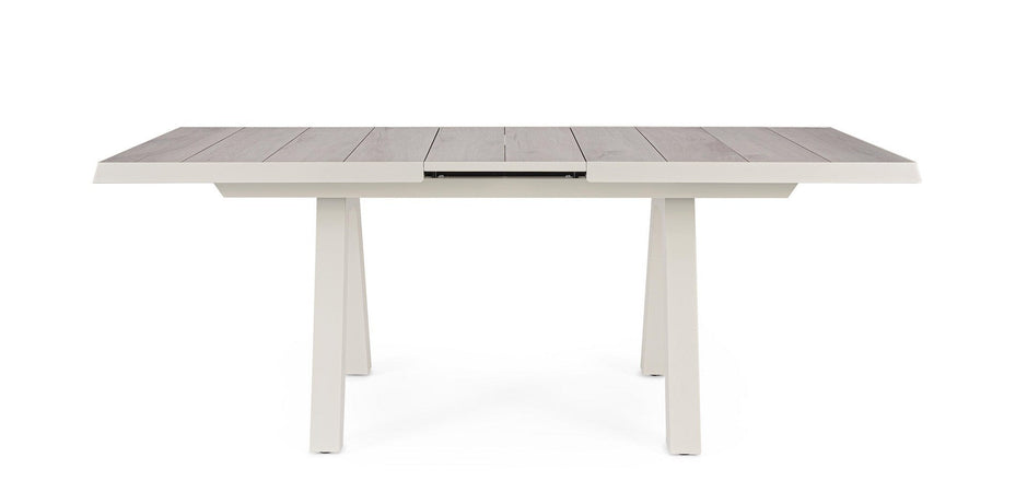Tavolo allungabile "Krion" con struttura in alluminio, piano in ceramica, da 205 - 265 x 103 cm