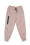 Nike Pantalone Tuta Leggero Donna Sportswear Tech Fleece Pink Oxford/white da donna