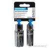 Set chiavi inserti 3/8 per candele in acciaio 16 e 21 mm Silverline 2 pz Silverline