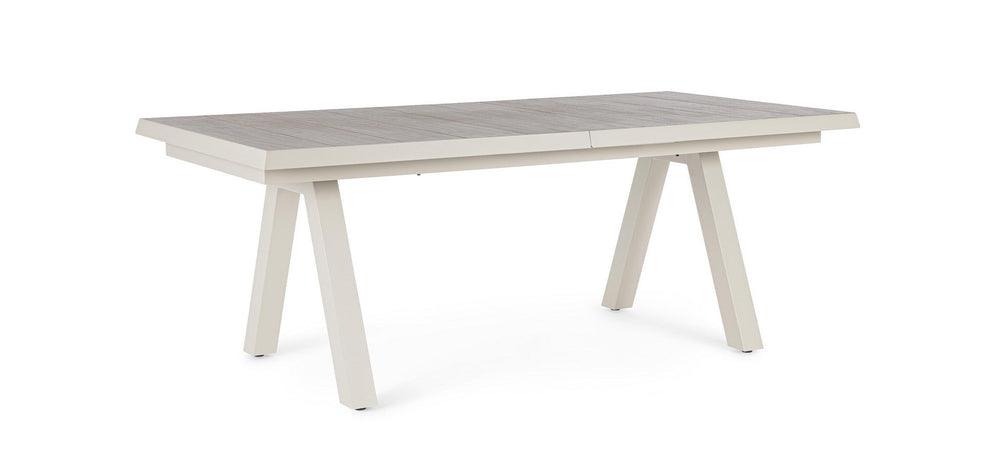 Tavolo allungabile "Krion" con struttura in alluminio, piano in ceramica, da 205 - 265 x 103 cm