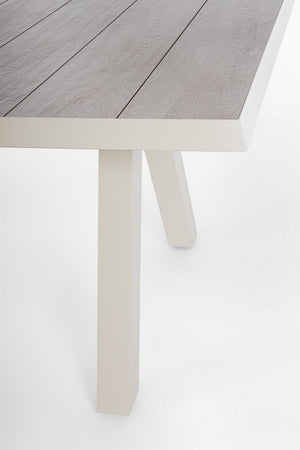 Tavolo allungabile "Krion" con struttura in alluminio, piano in ceramica, da 205 - 265 x 103 cm