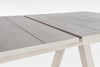Tavolo allungabile Krion con struttura in alluminio, piano in ceramica, da 205 - 265 x 103 cm