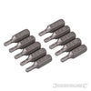 Punte in acciaio cromo vanadio con codolo esagonale 1/4 a taglio - PH - PZ - esagonale - T Silverline